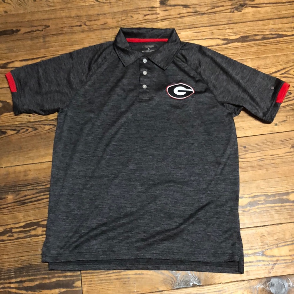 Heathered gray Georgia polo, S